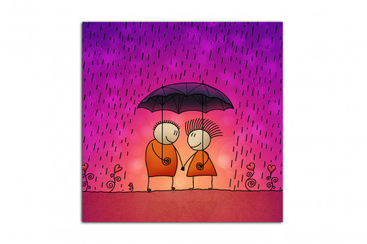 Картина Под дождем 